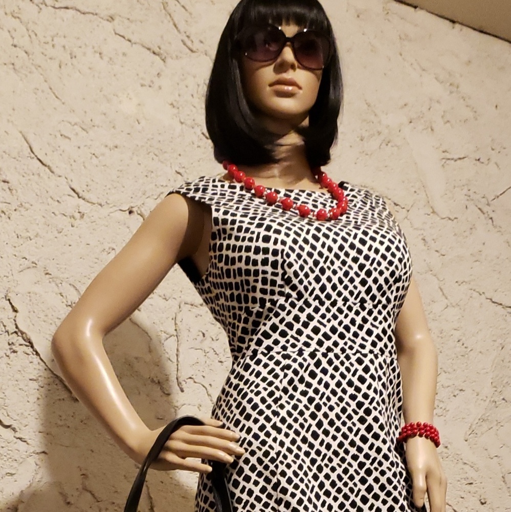 BUY THE STYLE Dress, necklace & purse
